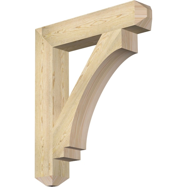 Ekena Millwork Imperial Craftsman Rough Sawn Bracket, Douglas Fir, 6"W x 34"D x 40"H BKT06X34X40IMP04RDF - main